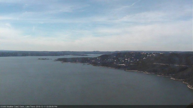 Lake Travis webcam, December 11, 2018 2:10 PM CT