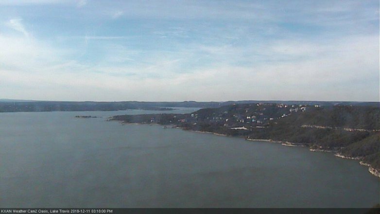 Lake Travis webcam, December 11, 2018 2:20 PM CT