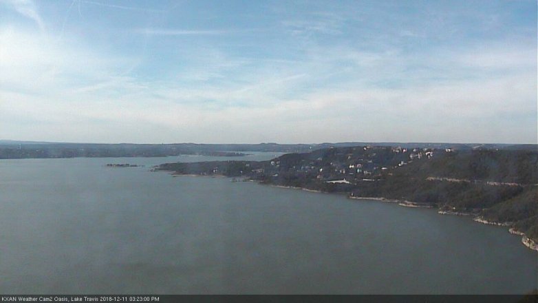 Lake Travis webcam, December 11, 2018 2:25 PM CT