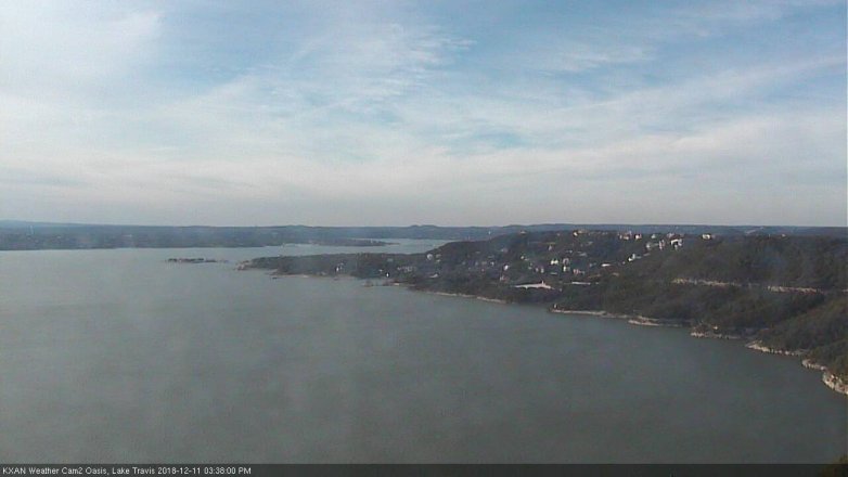 Lake Travis webcam, December 11, 2018 2:40 PM CT