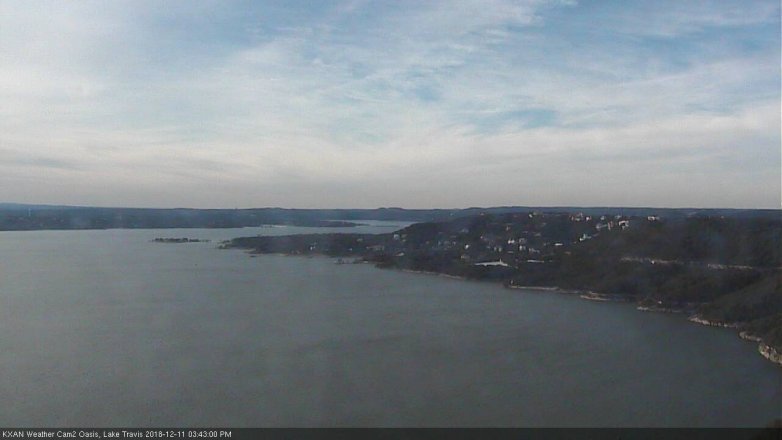 Lake Travis webcam, December 11, 2018 2:45 PM CT