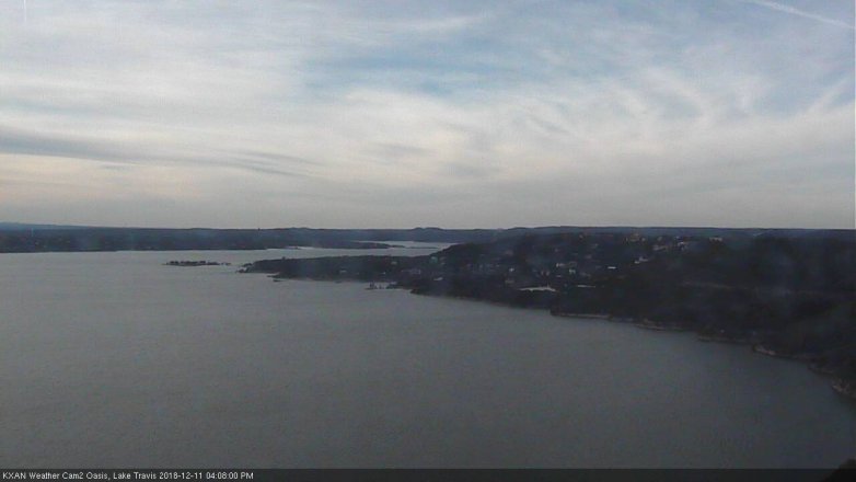Lake Travis webcam, December 11, 2018 3:10 PM CT
