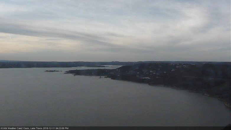 Lake Travis webcam, December 11, 2018 3:25 PM CT