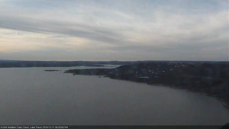 Lake Travis webcam, December 11, 2018 3:30 PM CT