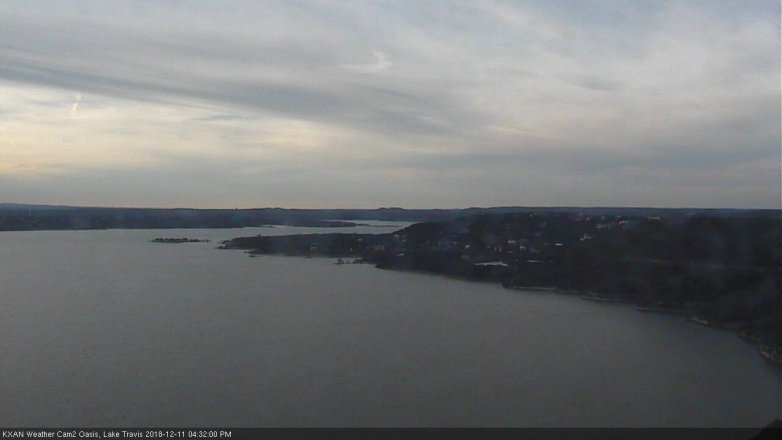 Lake Travis webcam, December 11, 2018 3:35 PM CT