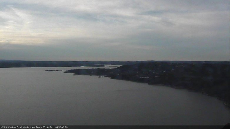 Lake Travis webcam, December 11, 2018 3:55 PM CT