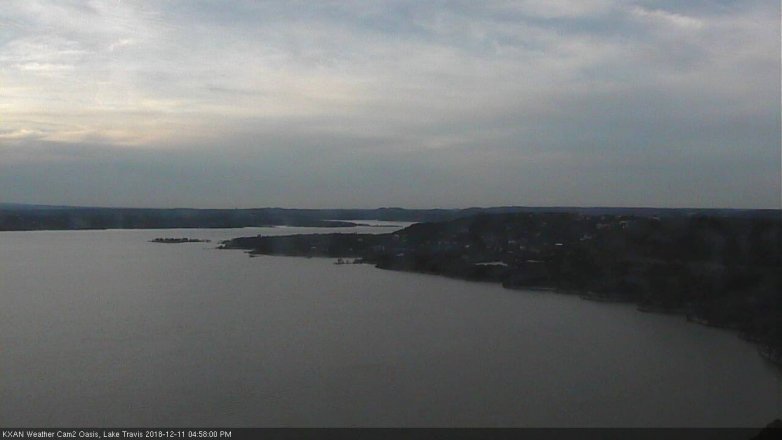 Lake Travis webcam, December 11, 2018 4:00 PM CT