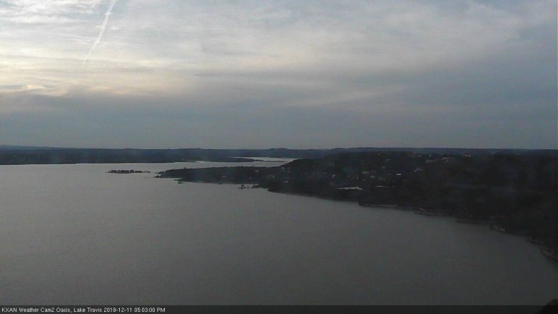 Lake Travis webcam, December 11, 2018 4:05 PM CT