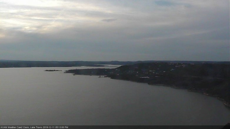 Lake Travis webcam, December 11, 2018 4:15 PM CT