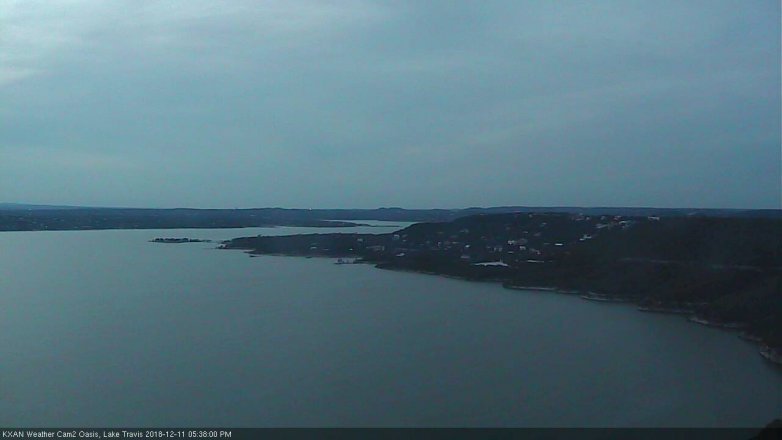 Lake Travis webcam, December 11, 2018 4:40 PM CT