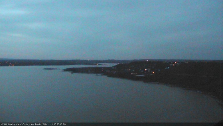 Lake Travis webcam, December 11, 2018 4:55 PM CT