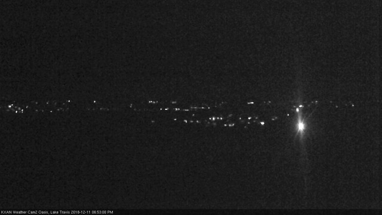 Lake Travis webcam, December 11, 2018 5:55 PM CT