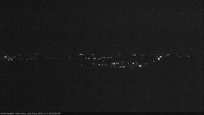 Lake Travis webcam, December 11, 2018 6:05 PM CT