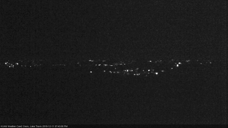 Lake Travis webcam, December 11, 2018 6:45 PM CT