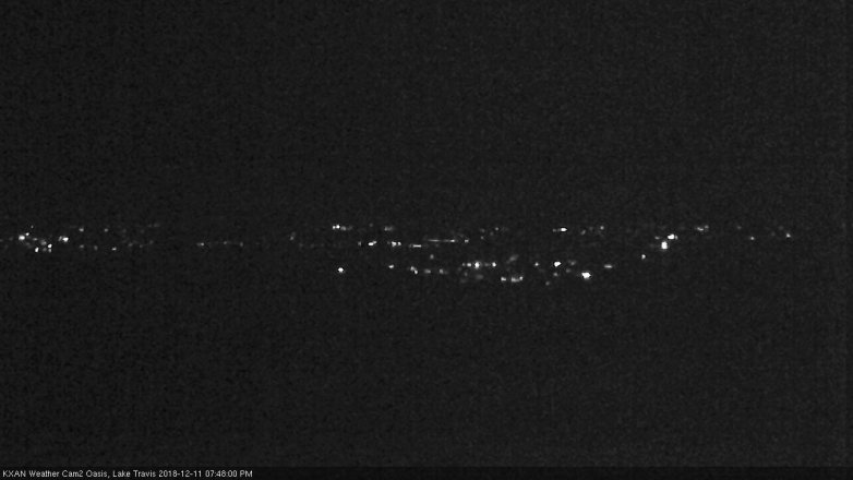 Lake Travis webcam, December 11, 2018 6:50 PM CT