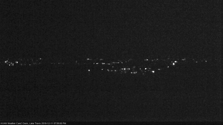 Lake Travis webcam, December 11, 2018 7:00 PM CT