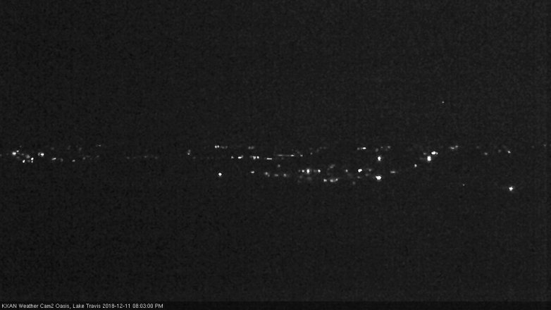 Lake Travis webcam, December 11, 2018 7:05 PM CT