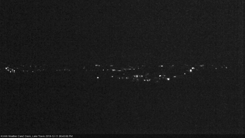 Lake Travis webcam, December 11, 2018 7:45 PM CT