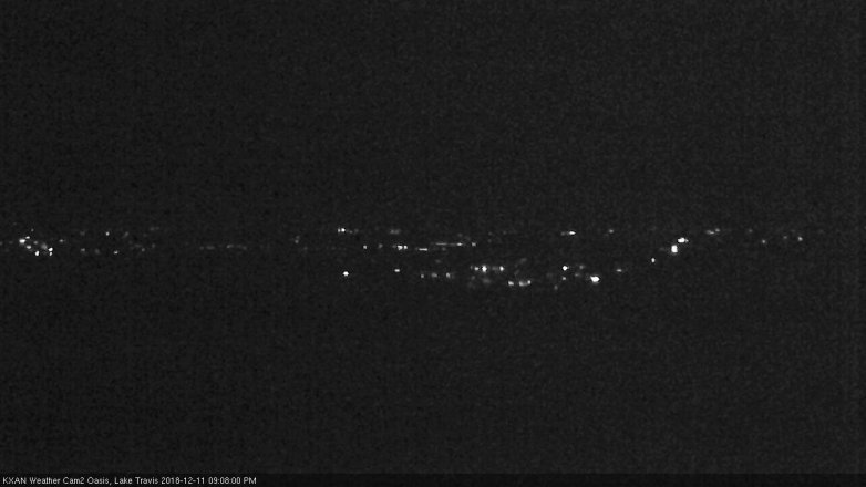 Lake Travis webcam, December 11, 2018 8:10 PM CT