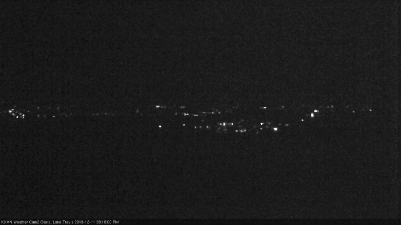Lake Travis webcam, December 11, 2018 8:20 PM CT
