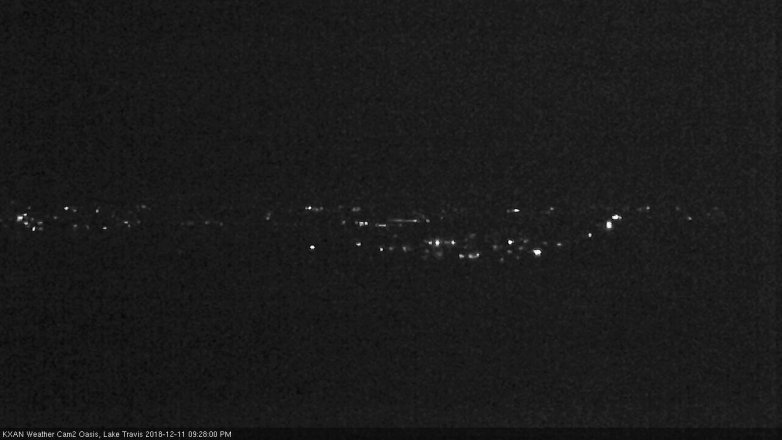 Lake Travis webcam, December 11, 2018 8:30 PM CT