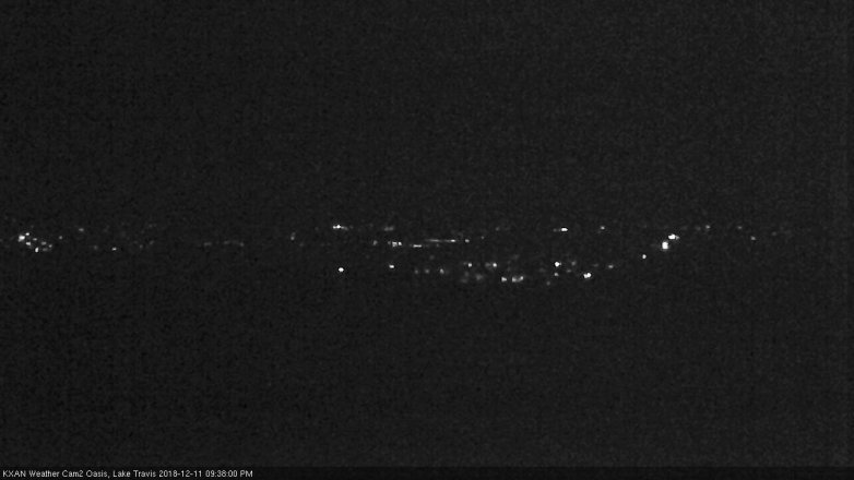 Lake Travis webcam, December 11, 2018 8:40 PM CT