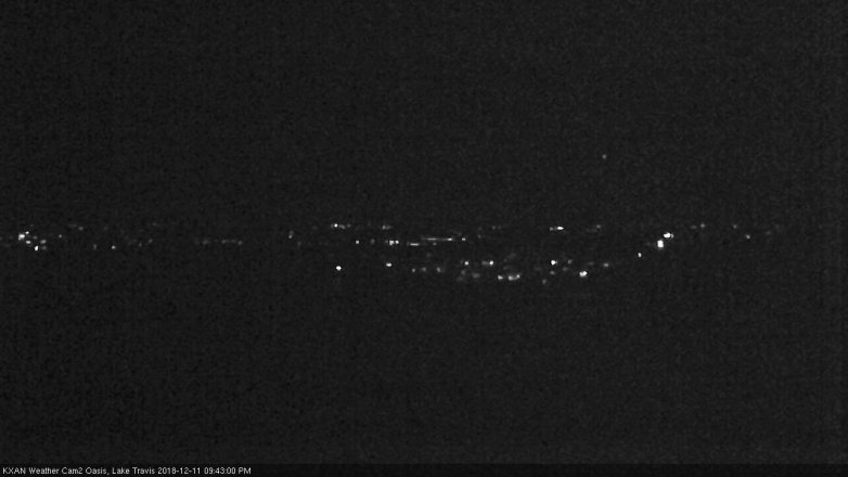 Lake Travis webcam, December 11, 2018 8:45 PM CT