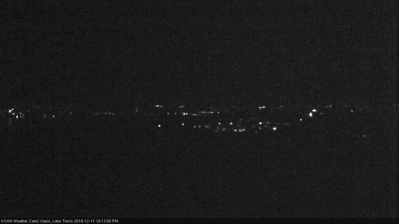 Lake Travis webcam, December 11, 2018 9:15 PM CT