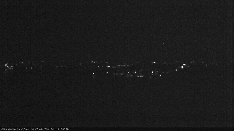 Lake Travis webcam, December 11, 2018 9:20 PM CT