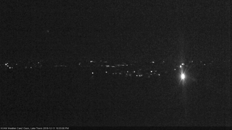 Lake Travis webcam, December 11, 2018 9:35 PM CT