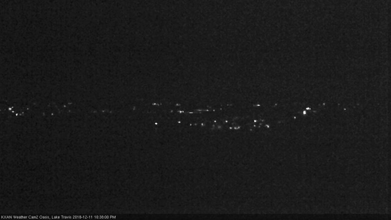 Lake Travis webcam, December 11, 2018 9:40 PM CT