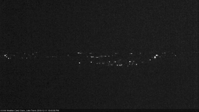 Lake Travis webcam, December 11, 2018 9:45 PM CT