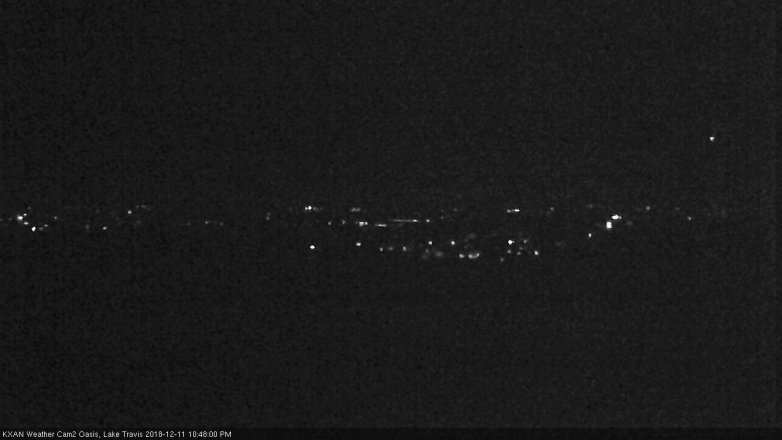 Lake Travis webcam, December 11, 2018 9:50 PM CT