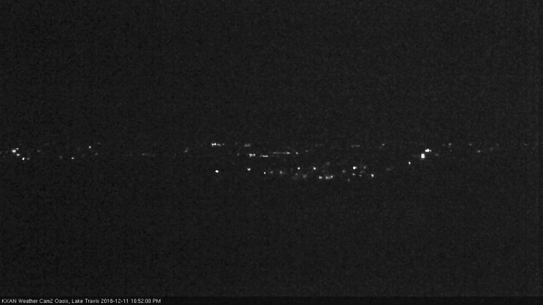 Lake Travis webcam, December 11, 2018 9:55 PM CT