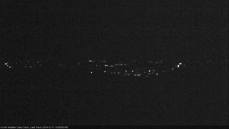 Lake Travis webcam, December 11, 2018 10:00 PM CT
