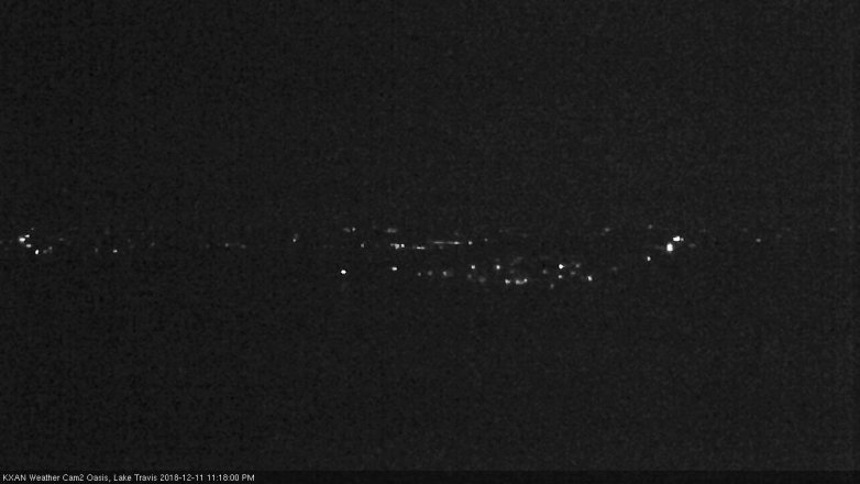Lake Travis webcam, December 11, 2018 10:20 PM CT