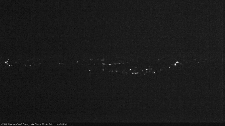 Lake Travis webcam, December 11, 2018 10:45 PM CT