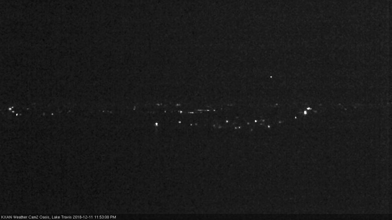 Lake Travis webcam, December 11, 2018 10:55 PM CT