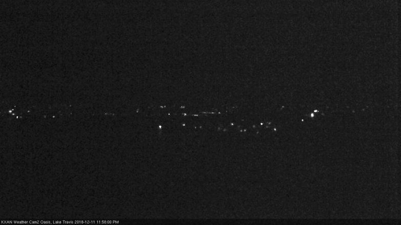 Lake Travis webcam, December 11, 2018 11:00 PM CT