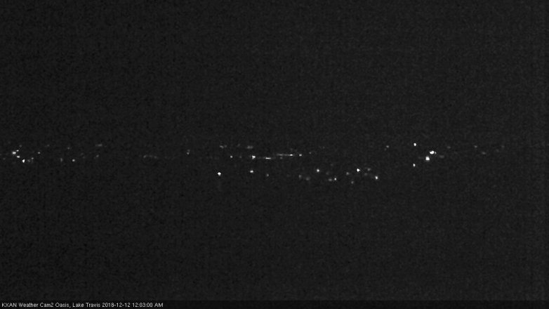 Lake Travis webcam, December 11, 2018 11:05 PM CT