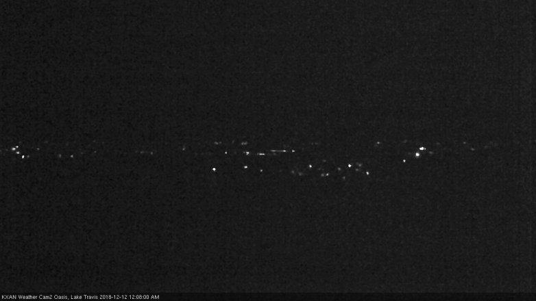Lake Travis webcam, December 11, 2018 11:10 PM CT