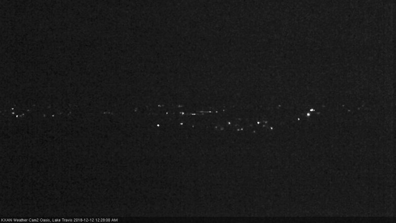 Lake Travis webcam, December 11, 2018 11:30 PM CT