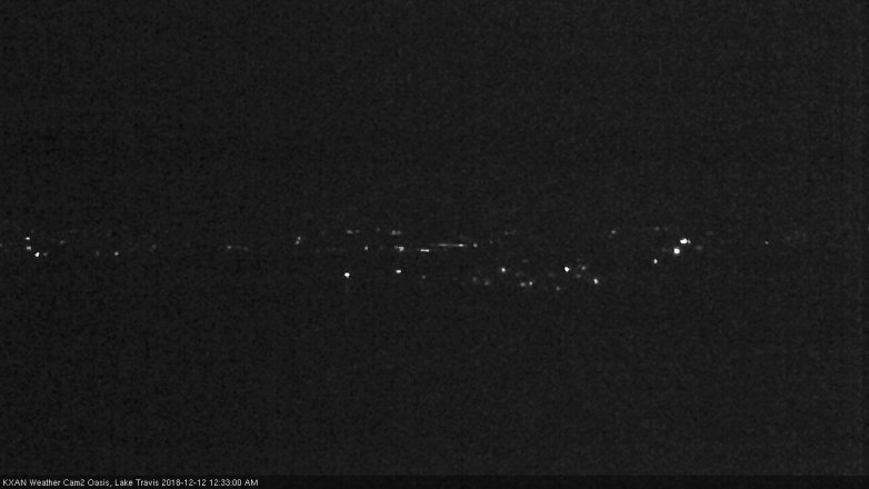 Lake Travis webcam, December 11, 2018 11:35 PM CT