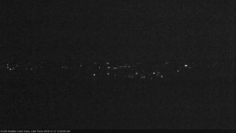 Lake Travis webcam, December 11, 2018 11:45 PM CT