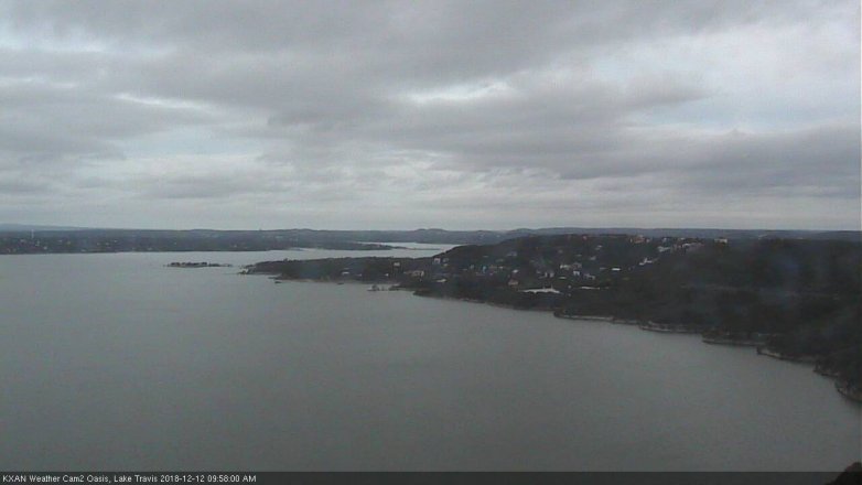 Lake Travis webcam, December 12, 2018 9:00 AM CT