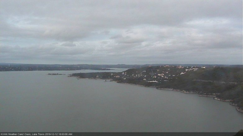 Lake Travis webcam, December 12, 2018 9:05 AM CT