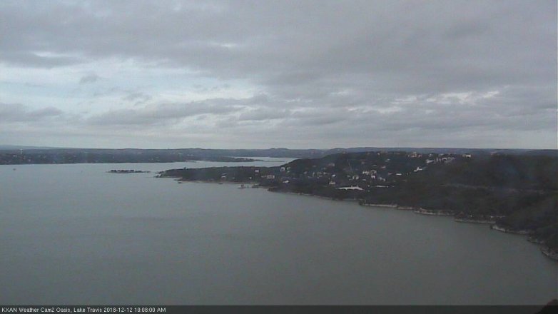 Lake Travis webcam, December 12, 2018 9:10 AM CT