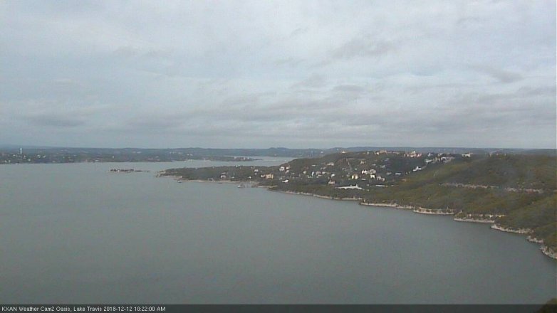 Lake Travis webcam, December 12, 2018 9:25 AM CT