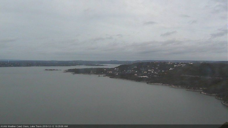 Lake Travis webcam, December 12, 2018 9:30 AM CT