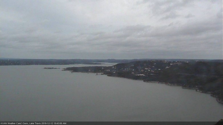 Lake Travis webcam, December 12, 2018 9:45 AM CT